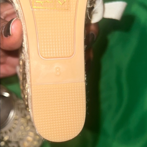 ALDO Women's Cream Espadrille Wedge Sandals size 8 - Picture 13 of 14